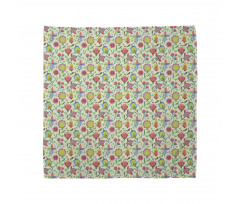 Doodle Blooming Tulips Bandana