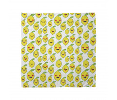 Cartoon Lemon Emoticons Bandana