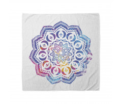 Soyut Bandana Geometrik Formlardan Oluşmuş Mandala Çizimi