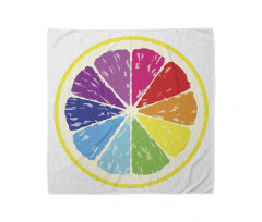 Rainbow Citrus Slice Bandana