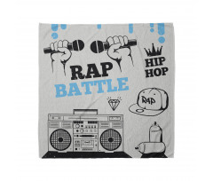 Rap Bandana Hip Hop Sözlü Savaşlarını Tasvir Eden Görsel