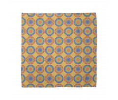 Mandala Bandana Rengarenk Çeşitli Şekillerden Oluşan Motif