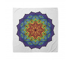 Mandala Bandana Rengarenk Saykodelik Temalı Etnik Motif