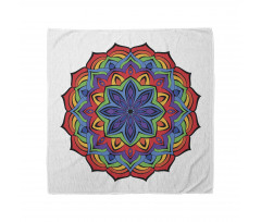 Mandala Bandana Çiçek Gibi Gözüken Yaratıcı Etnik Şekil