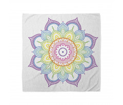 Mandala Bandana Açmış Bir Çiçek Gibi Görünen Etnik Figür