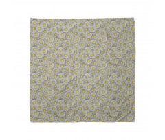 Overlapped Petals Print Bandana