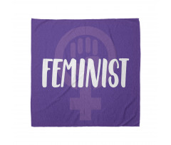 Feminizm Bandana Kadın Hakları Savunucusu Yazı Ve Sembolü