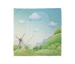 Cartoon Country Landscape Bandana