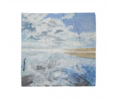 Oil Painting Beach Summer Bandana