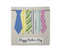 Colorful Dad Ties Theme Bandana