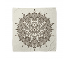 Mandala Bandana Çiçek Şeklini Andıran Mistik Şekil Dizayn