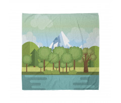 Mountains Lake Trees Bandana