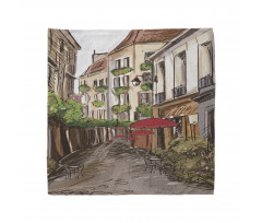 Romantic Patio Scene Sketch Bandana