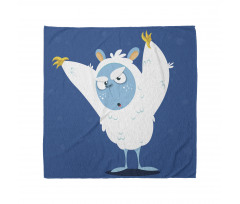 Wild Scary Yeti Costume Bandana