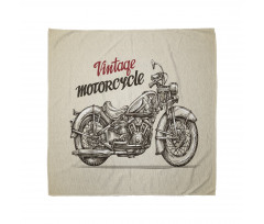 Yazı Bandana Çizim Retro Motorsiklet Temalı Duvar Kağıdı