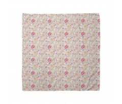 Delicate Spring Garden Peony Bandana