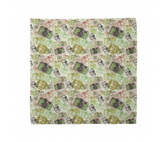 Pastel Toned Antique Fashion Bandana