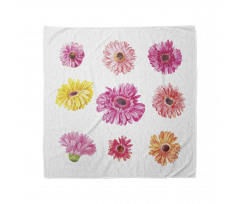 Pink Yellow Flowers Bandana