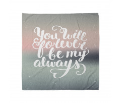 Pastel Tones Romantic Words Bandana