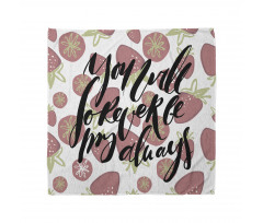 Strawberries Romantic Words Bandana