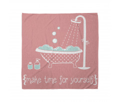 Tub with Inspirational Saying Bandana