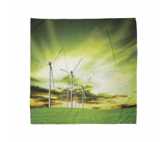 Wing Turbines Green Sky Bandana