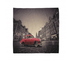 Retro Car on Cobblestone Road Bandana