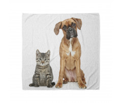 Cat Dog Animal Friends Bandana