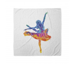 Colorful Ballerina Girl Pose Bandana