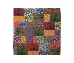 Colorful Pine Squares Art Bandana