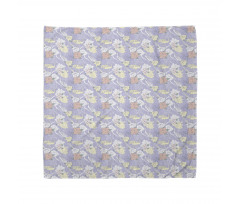 Lavender Background Oriental Bandana