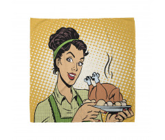 Woman with Cooked Chicken Bandana