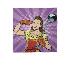 Retro Housewife Cooking Dinner Bandana