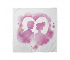 Valentine Lovers on a Heart Bandana