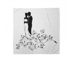 Bride and Groom Abstract Art Bandana