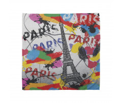 Rengarenk Bandana Paris ve Eyfel Kulesi