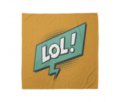 Retro Text with Speech Bubble Bandana