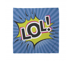 Speech Bubble Halftone Stripes Bandana