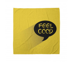 Speech Bubble on Yellow Bandana