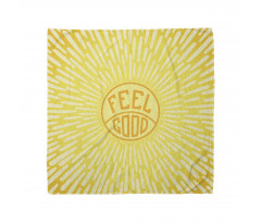 Text Radially Sunbeams Bandana