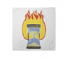 Retro Hourglass on Fire Bandana