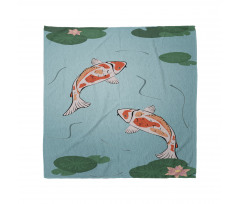 Japanese Koi Swimming Pond Bandana