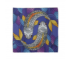 Stained Glass Style Fish Bandana