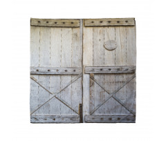 Country Rusty Wooden Door Bandana