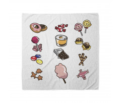 Cartoon Various Candies Bandana