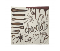 Coffee Cup Heart Lips Bandana