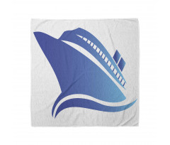 Abstract Blue Ship Bandana