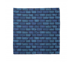 Blue Colored Stone Wall Bandana