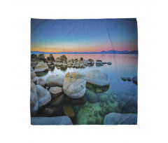 Stones Sunset View over Water Bandana