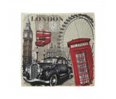 Vintage London Sign Collage Bandana